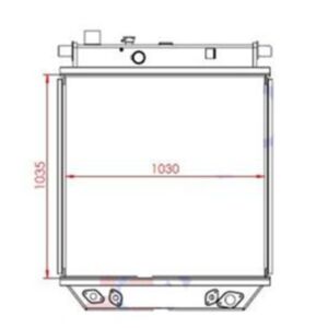 BUY Water Tank Radiator 154-03-71101 for Komatsu D85EX-15 Bulldozer for sale
