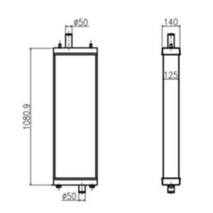 BUY Water Tank Radiator 154-03-75914 for Komatsu D85PX-15E0 Bulldozers for sale