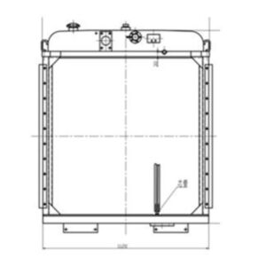 BUY Water Tank Radiator 154-03-C1001 for Shantui TY230 SD23 Bulldozer for sale
