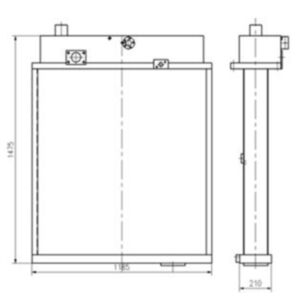 BUY Water Tank Radiator 175-03-00290 for Komatsu D150A-1 Bulldozer for sale