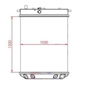 BUY Water Tank Radiator 17A-03-00020 17A-03-00030 for Komatsu D155AX-3 Bulldozer for sale