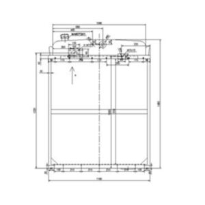 BUY Water Tank Radiator 17A-03-00510 for Komatsu D155A-2A Bulldozer for sale