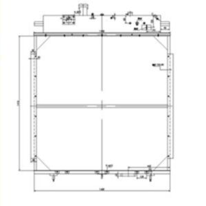 BUY Water Tank Radiator 195-03-61251 for Komatsu D375A-5 Bulldozer for sale