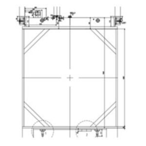 BUY Water Tank Radiator 198-03-72100 for Komatsu D475A-5 Bulldozer for sale
