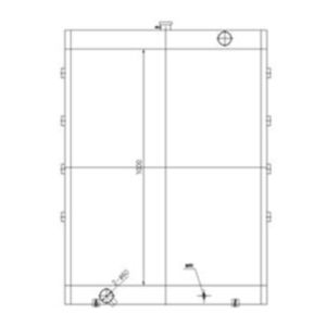 BUY Water Tank Radiator 202-00135B 202-00126B 202-00126C for Doosan Excavator DX300LC DX300LL for sale