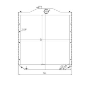 BUY Water Tank Radiator 205-03-00041 205-0300040 for Komatsu Excavator PC200-3 PW210-1 PW200-1 for sale