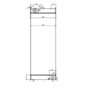 BUY Water Tank Radiator 206-03-35161 for Komatsu Excavator PC240-10 PC290-10 for sale