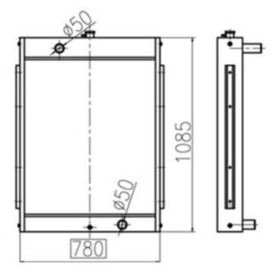 BUY Water Tank Radiator 2202-9061A-01 for Doosan Excavator S220LC-V for sale