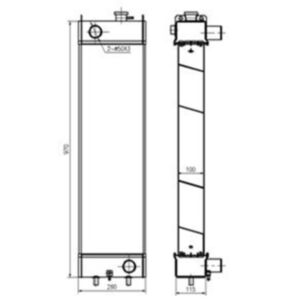 BUY Water Tank Radiator 22B-03-12111 for Komatsu PC138US-2 PC128US-2 for sale