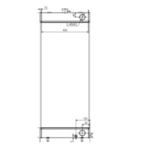 BUY Water Tank Radiator 22B-03-31411 for Komatsu Excavator PC138US-10 for sale