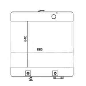 BUY Water Tank Radiator 23A-03-11641 for Komatsu GD661A-1 Grader for sale