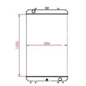 BUY Water Tank Radiator 263H2-12502 for Hitachi Wheel Loader ZW250-3 for sale