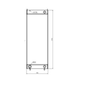 BUY Water Tank Radiator 263J2-12771 for Hitachi Wheel Loader ZW310 for sale
