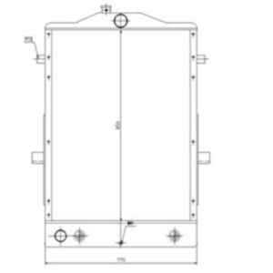 BUY Water Tank Radiator 419-03-21331 for Komatsu WA300-3A WA320-3 Wheel Loader for sale
