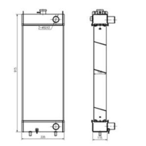 Water Tank Radiator 419-03-31102 for Komatsu Wheel Loader WA320-5 online