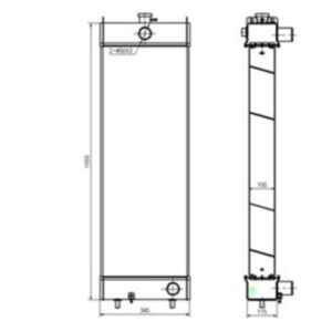 BUY Water Tank Radiator 419-03-49110 for Komatsu Wheel Loader WA320-6 for sale
