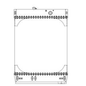 BUY Water Tank Radiator 421-03-11711 for Komatsu WA470-1 Wheel Loader for sale