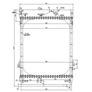 BUY Water Tank Radiator 421-03-21103 for Komatsu Wheel Loader WA470-3 WA450-3 for sale