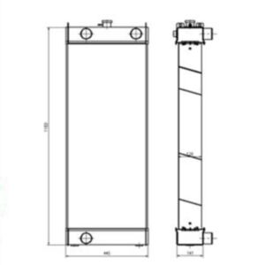 BUY Water Tank Radiator 423-03-51110 for Komatsu WA380-7 Wheel Loader for sale