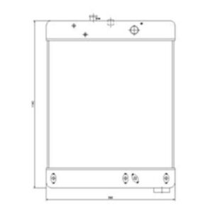 BUY Water Tank Radiator 424-03-11102 for Komatsu WA420-1 WA400-1 Wheel Loader for sale