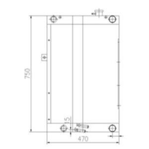 BUY Water Tank Radiator 42N-03-11872 for Komatsu WB93R-5E0 WA97R-5E0 Loader for sale