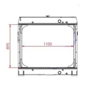 BUY Water Tank Radiator 4350764 for Hitachi Excavator EX550-5 EX600-5 for sale