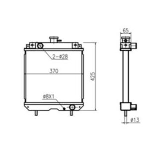 BUY Water Tank Radiator 4428333 for Hitachi EX30UR Excavator for sale