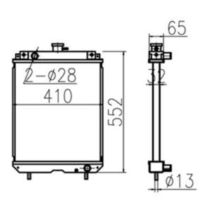 BUY Water Tank Radiator 60432026000 for Caterpillar CAT Excavator MM30B for sale