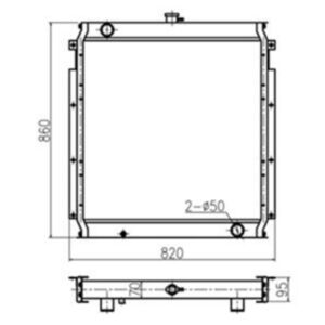 BUY Water Tank Radiator 7Y2109 for Caterpillar CAT Excavator E320L E320N for sale