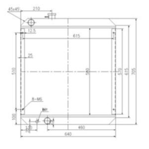 BUY Water Tank Radiator Assy 203-03-59610 for Komatsu Excavator PC120-5K PC150HD-5K for sale