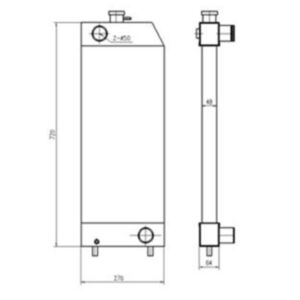 BUY Water Tank Radiator for Caterpillar CAT Excavator E305.5D for sale