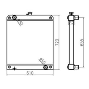 BUY Water Tank Radiator for Caterpillar CAT Excavator E306D for sale