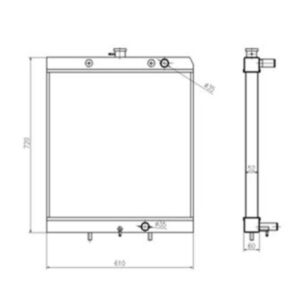 BUY Water Tank Radiator for Hyundai Excavator R80-7 for sale