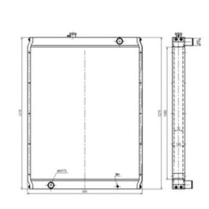 BUY Water Tank Radiator for KATO Excavator HD1430 for sale