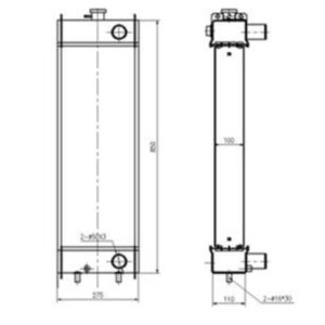 BUY Water Tank Radiator for Komatsu Wheel Loader WR12-5 for sale