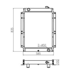 BUY Water Tank Radiator for Sumitomo SH100 SH120 Excavator for sale