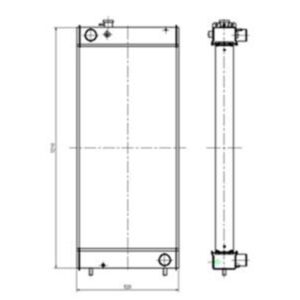BUY Water Tank Radiator LS05P00039S045 for Kobelco Excavator SK460-8 for sale