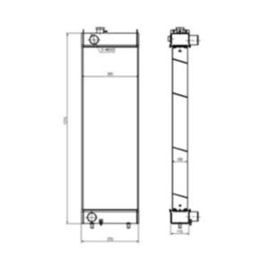 BUY Water Tank Radiator XB00001051 for Hitachi Excavator ZAX360-5 for sale