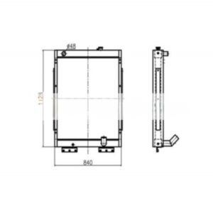 Water Tank Radiator Core ASS&#039;Y 11N6-43190 for Hyundai Excavator online