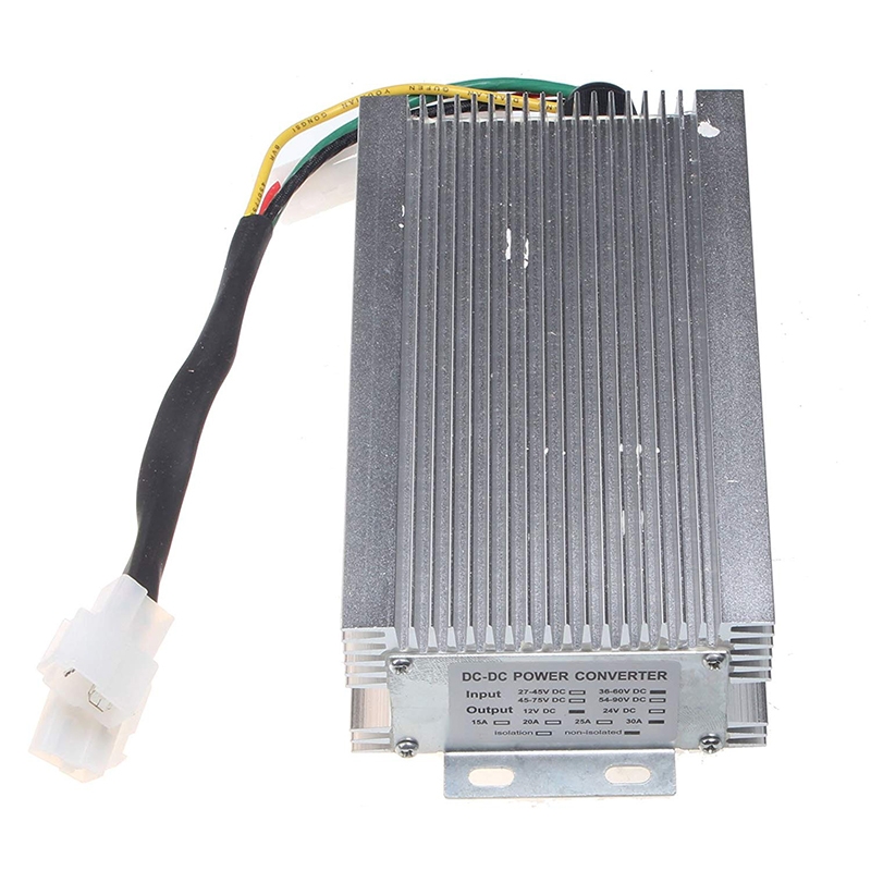 Works well with Golf Cart EZOGO - DC Converter 48V to 12V Step Down Reducer 30A 30amp 360W 0A~30A