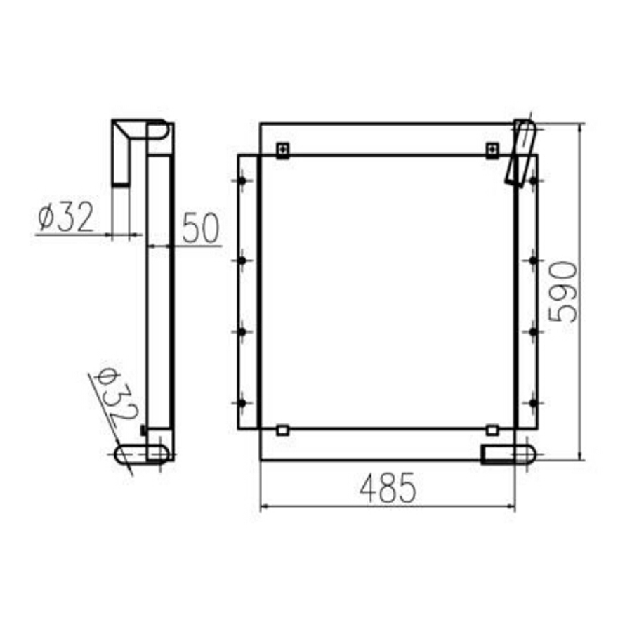 Compatible with Caterpillar Excavator CAT 307 Hydraulic Oil Cooler