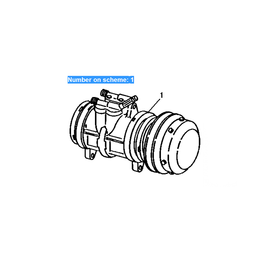 Compatible with John Deere Motor Grader 770B Air Conditioning Compressor AT77894