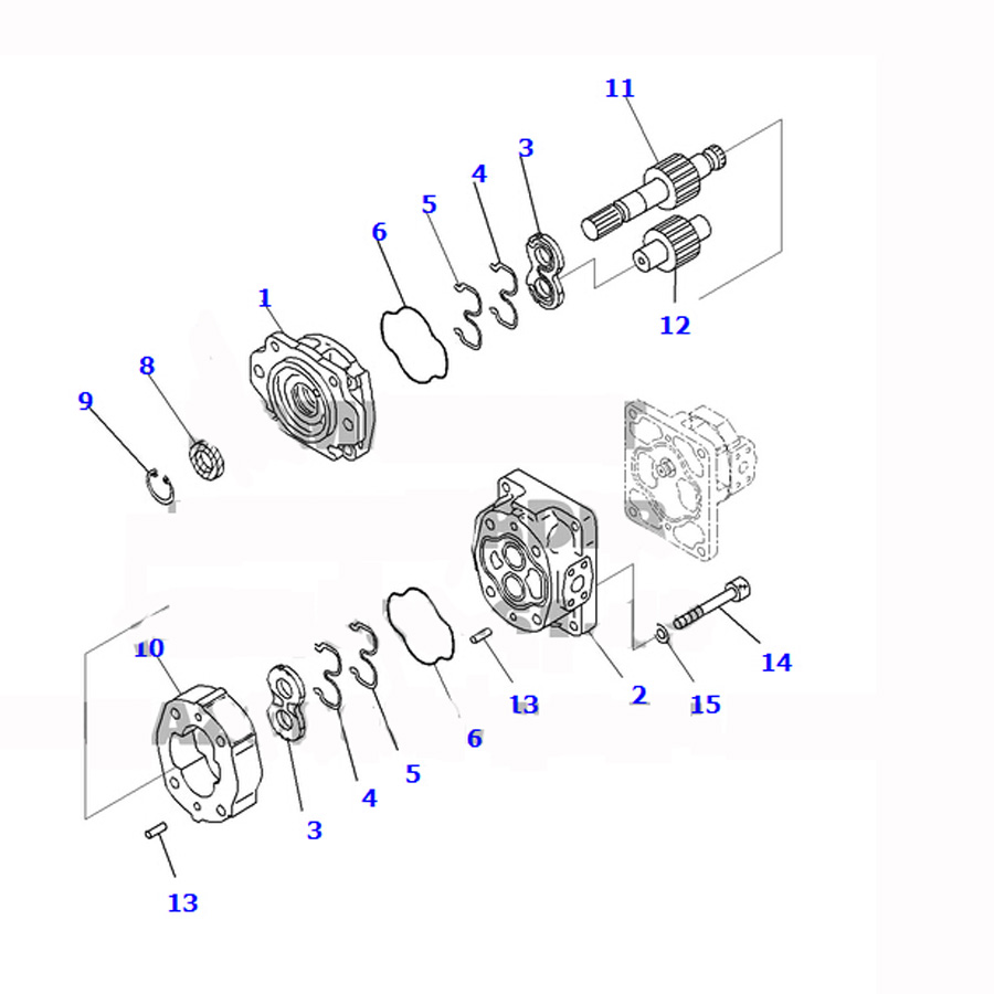 Compatible with Komatsu Wheel Loader WA470-3 Active Hydraulic System Pump 705-52-40280 7055240280