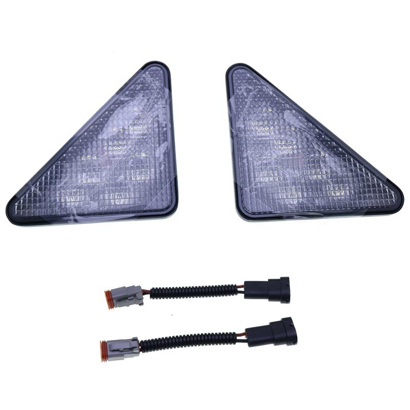 Compatible with New Bobcat LED Triangle Headlights 7259523 Right Hand and Left Hand Aftermarket Parts Bobcat 7259523 7259524 6718042 6718043
