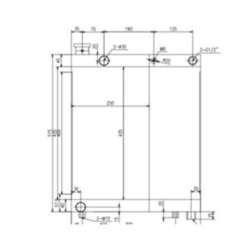 Designed to fit Volvo Excavator DD25 L220F - Oil Cooler 17408138 VOE 17408138 VOE17408138 DD25, L220F