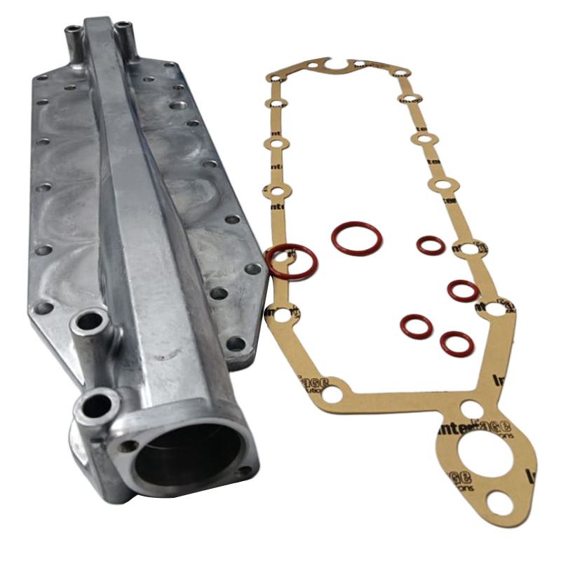 Manufactured for Komatsu Engine 6D125 Excavator PC400-6 PC200-3 - Oil Cooler Cover 6150-61-2123 6150612123 6150-61-2124 6150-61-2125 6150612124 6150612125 S6D125 S6D125E SA6D125E PC400,PC400-6,PC200-3