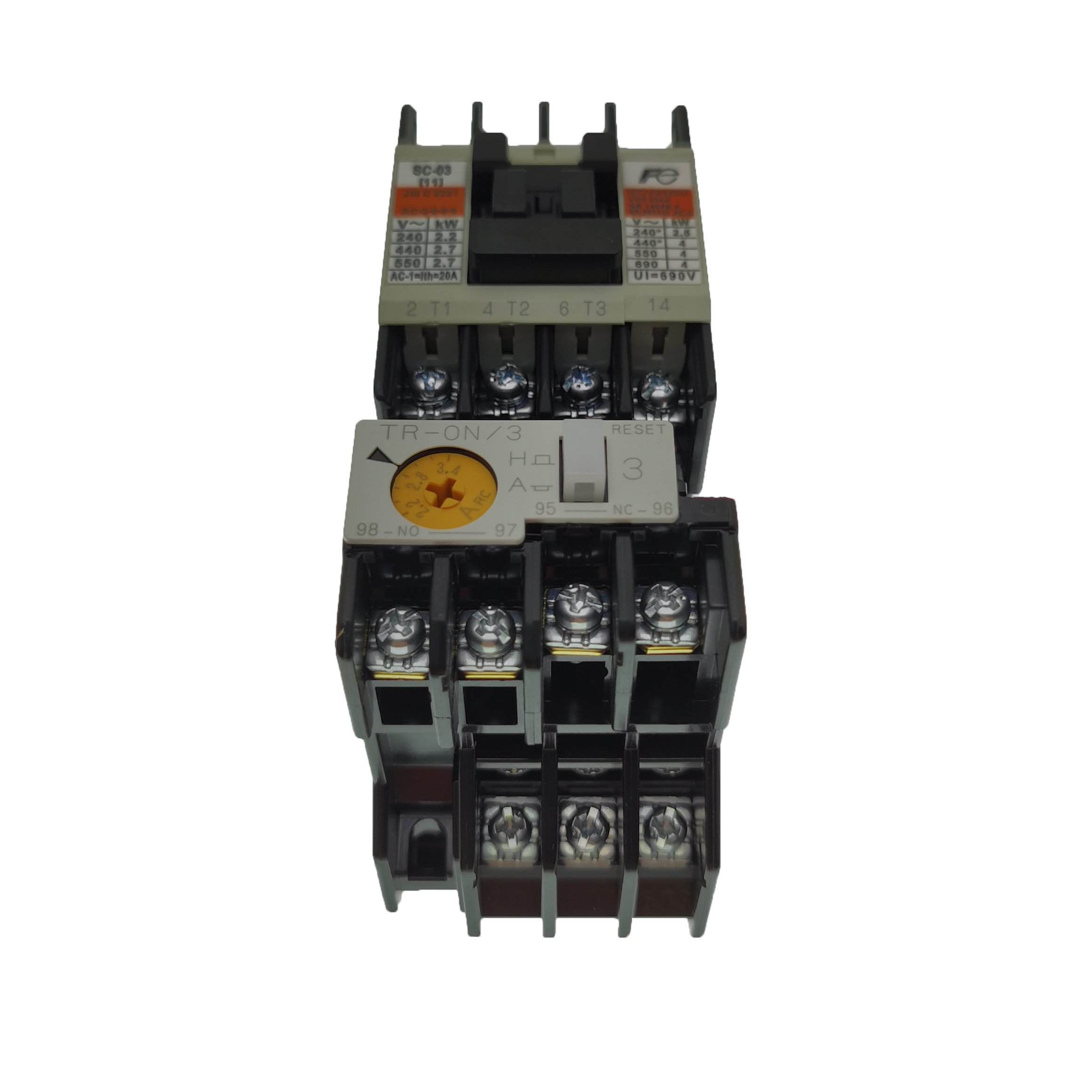 Compatible with Replacement Fuji Contactor SW-03/T(1a)220VAC 50Hz , THERMAL: 1.4-2.2A