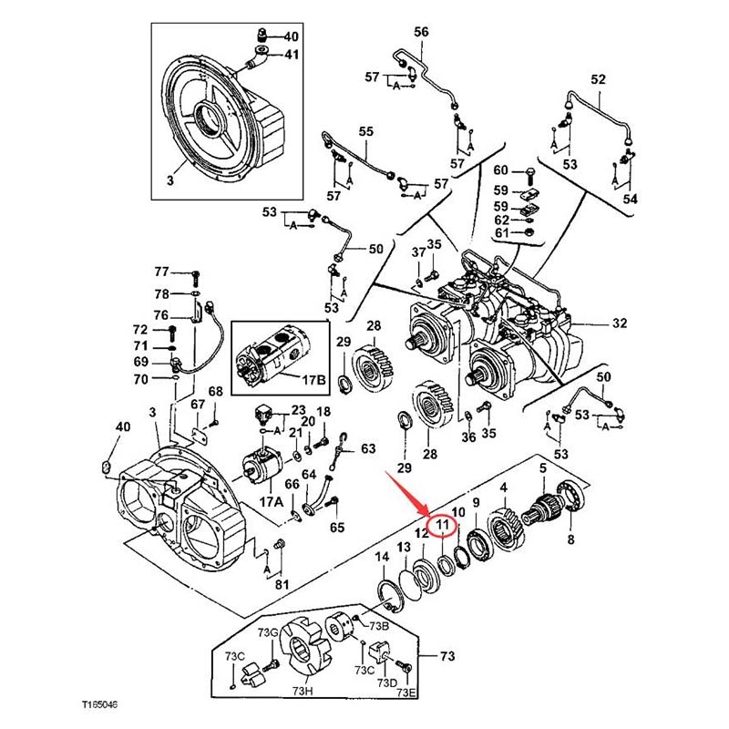 Tailored for John Deere 300GLC 370C 380GLC 330LC 892 330LCR 892DLC 3554 790D 792DLC 350GLC 3754D 350DLC - Seal TH109453 300GLC, 370C, 380GLC, 330LC, 892, 330LCR, 892DLC, 3554, 790D, 792DLC, 350GLC, 3754D, 350DLC
