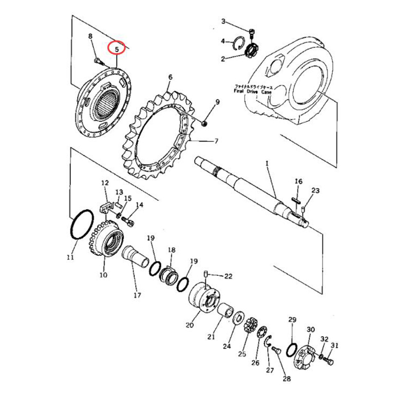 Works well with Komatsu Dozer D85A-21 D85A-18 D80A-18 D80E-18 D80P-18 D85P-18 D85E-18 - Sprocket Hub 154-27-12131 1542712131 D85A-21-E, D85A-21, D85A-21A, D85A-18, D85A-21B, D80A-18, D80E-18, D80P-18, D85P-21-EP, D85P-18, D85P-21, D85P-21-E, D85P-21A, D8