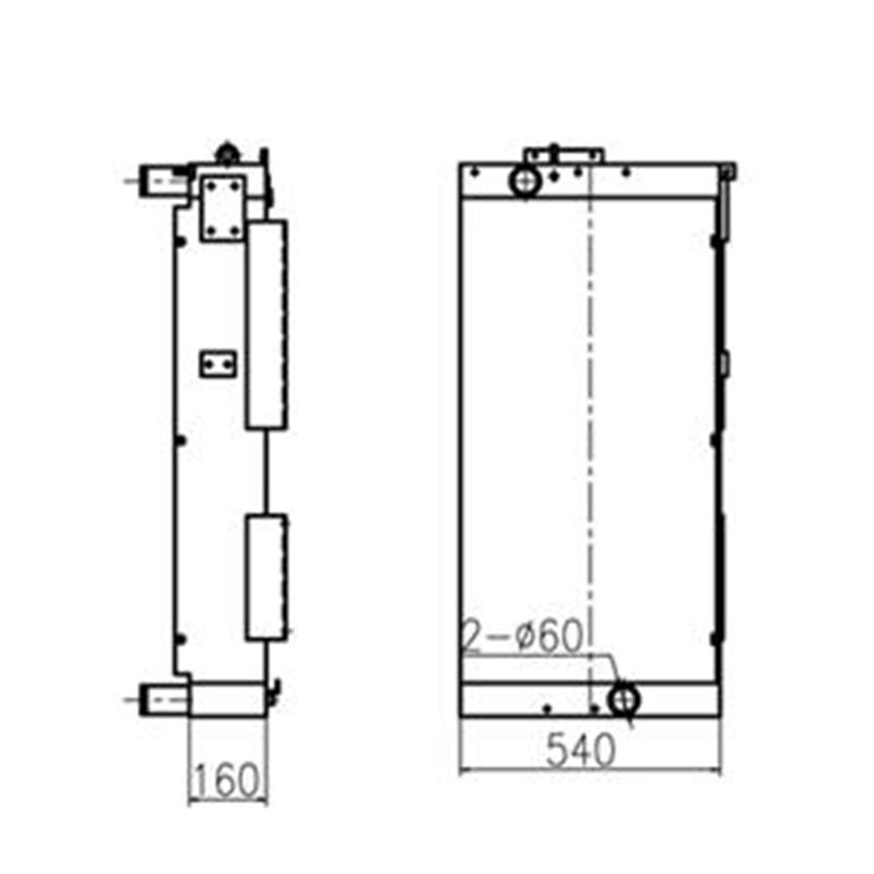 Fits Hyundai Excavator R320LC-9 R360LC-9 R380LC-9 - Water Tank Radiator 11Q9-40522 11Q9-40523 11Q9-40524 11QA-40205 11Q940522 11Q940523 11Q940524 11QA40205 R320LC-9, R360LC-9, R380LC-9